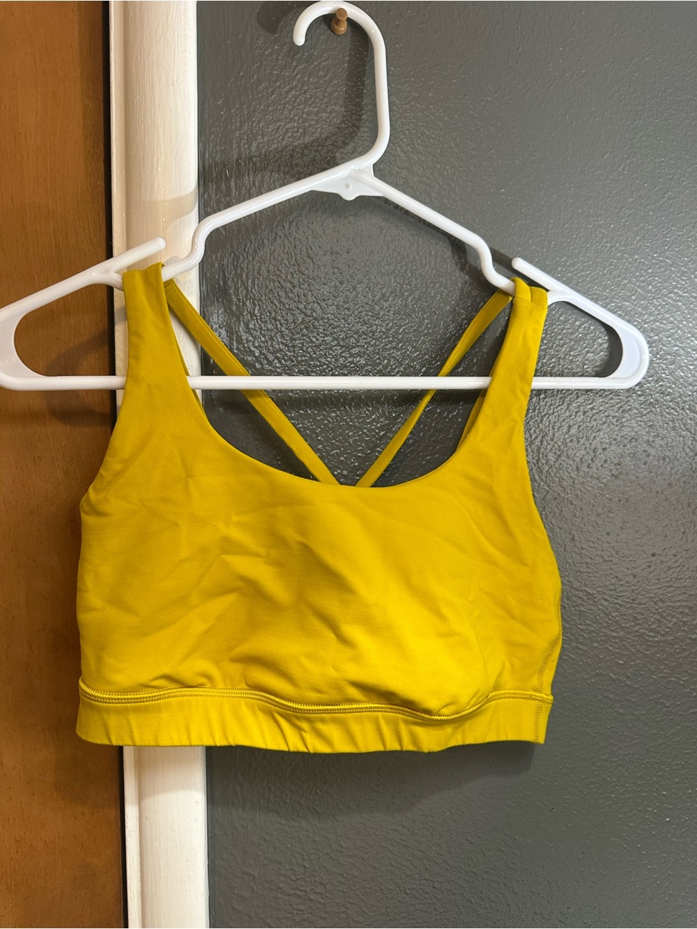 lululemon athletica Bright Yellow Strappy Sports Bra